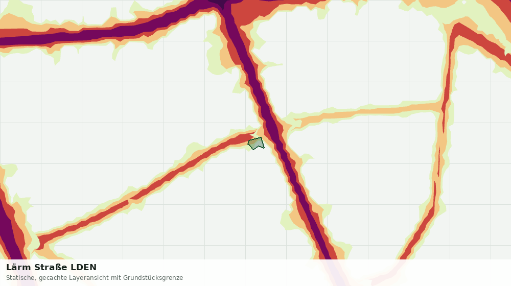 Statische Kartenansicht: Lärm Straße LDEN