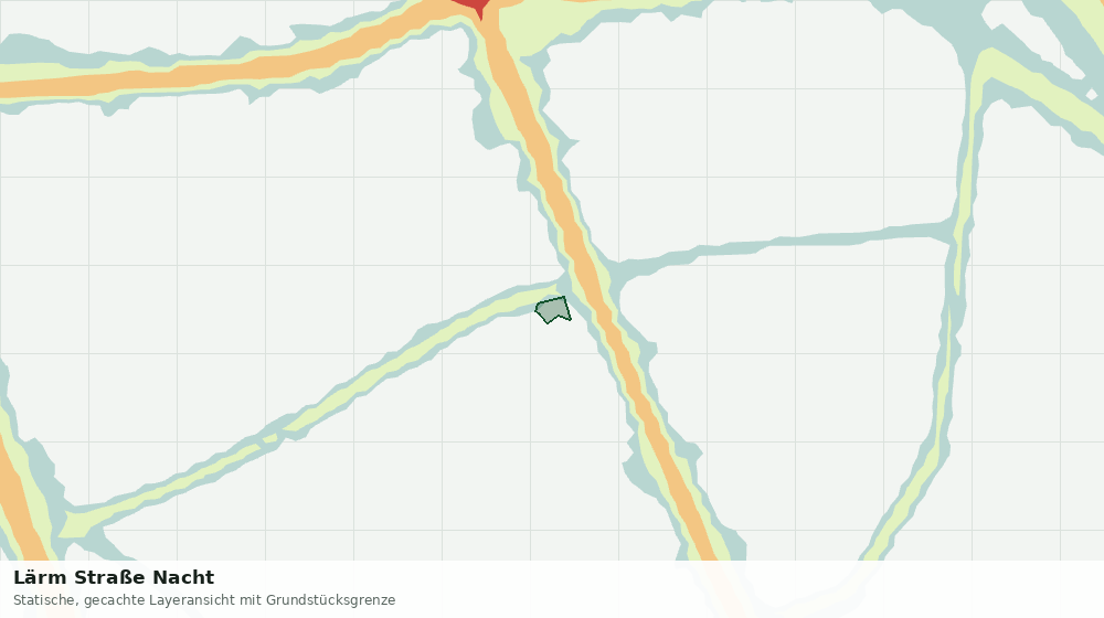 Statische Kartenansicht: Lärm Straße Nacht