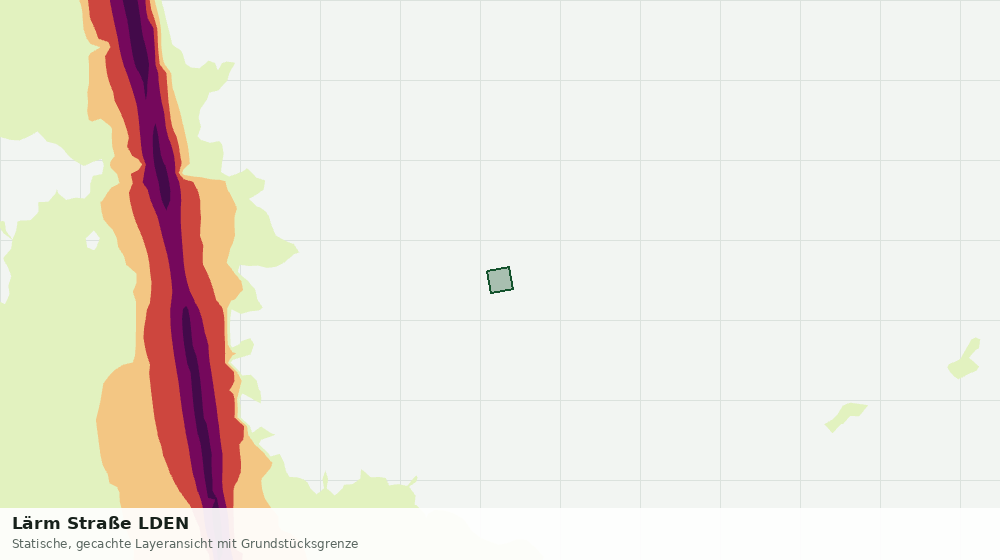 Statische Kartenansicht: Lärm Straße LDEN
