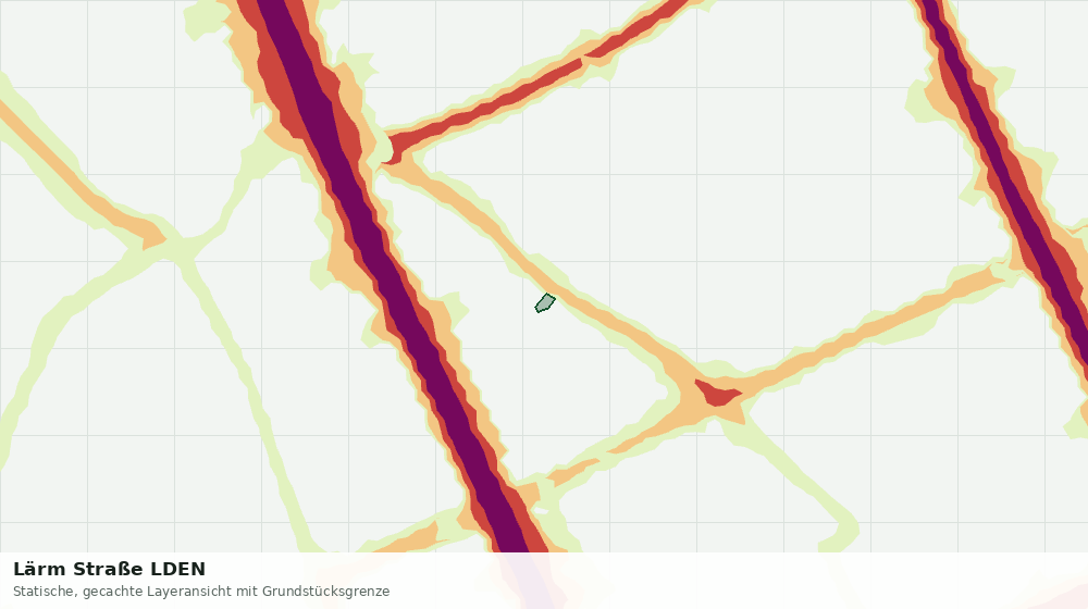 Statische Kartenansicht: Lärm Straße LDEN