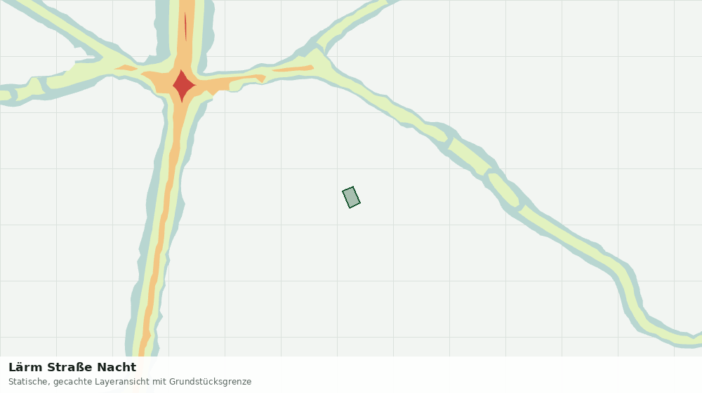 Statische Kartenansicht: Lärm Straße Nacht