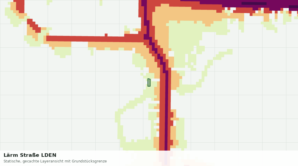 Statische Kartenansicht: Lärm Straße LDEN