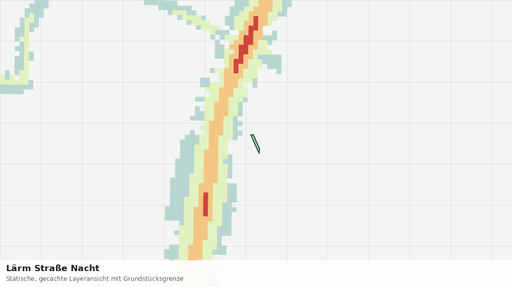 Statische Kartenansicht: Lärm Straße Nacht