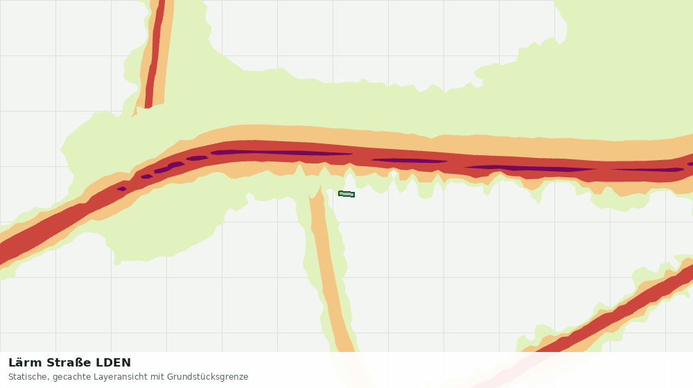 Statische Kartenansicht: Lärm Straße LDEN