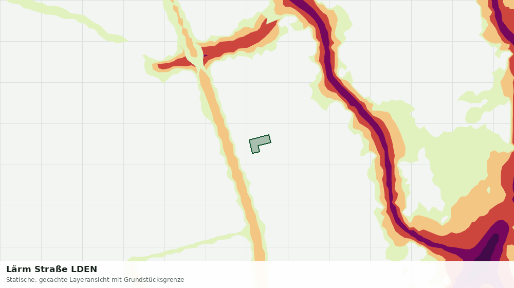 Statische Kartenansicht: Lärm Straße LDEN