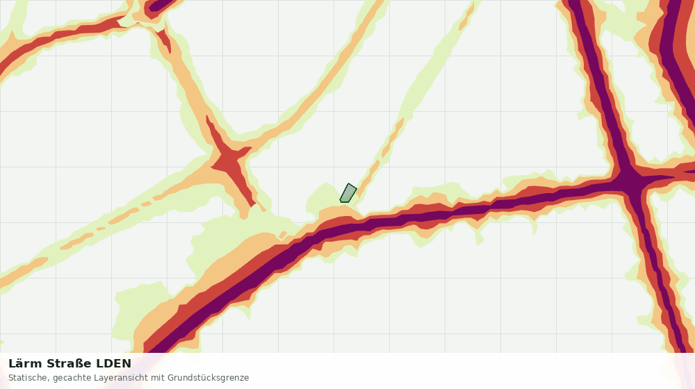 Statische Kartenansicht: Lärm Straße LDEN