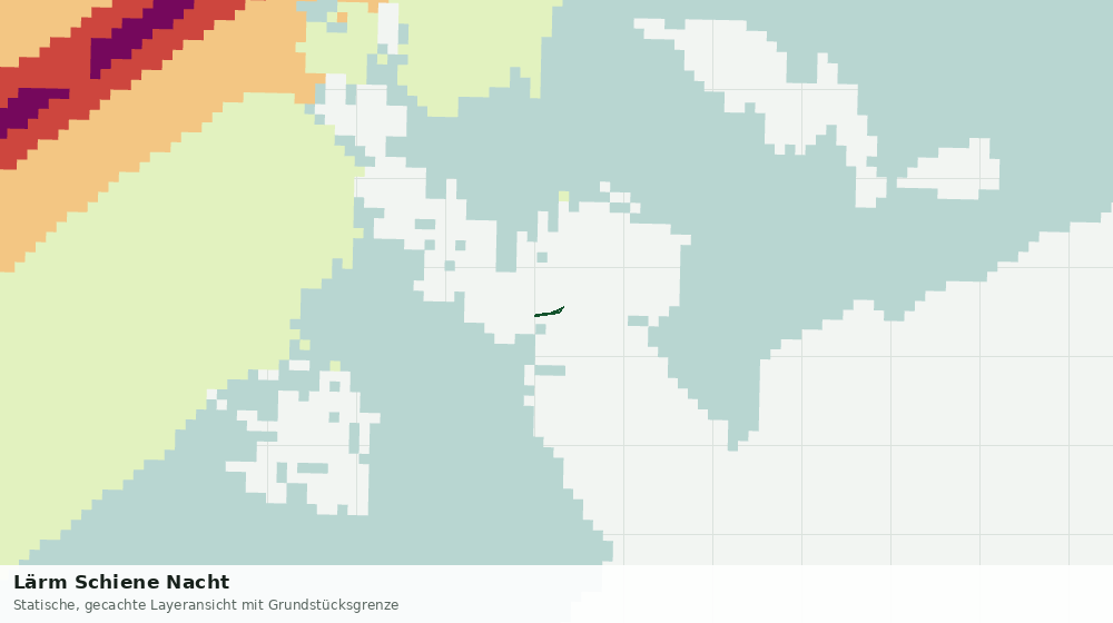 Statische Kartenansicht: Lärm Schiene Nacht