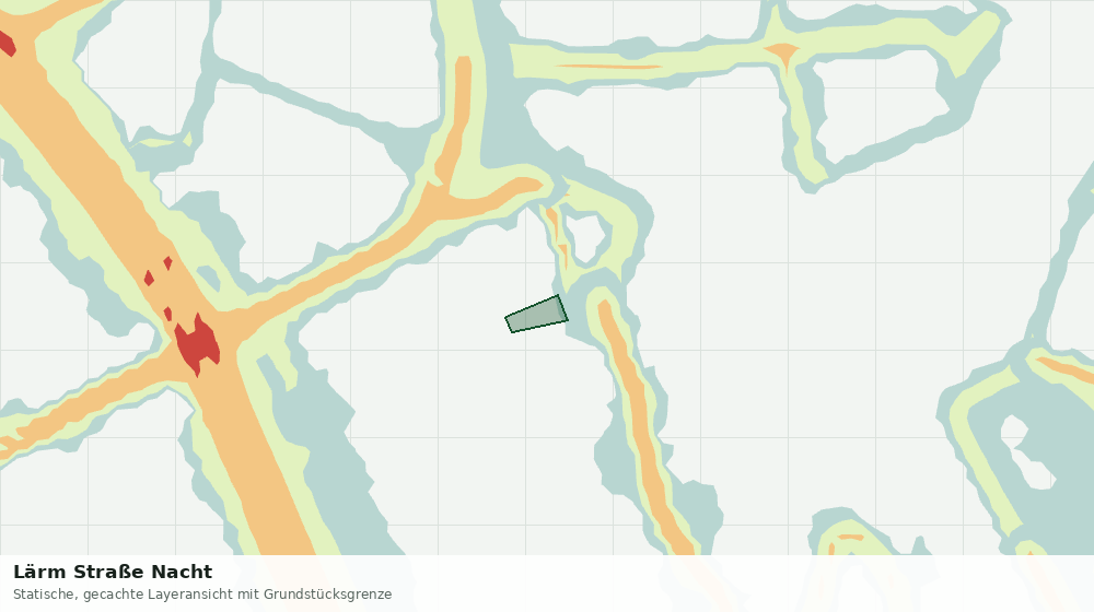Statische Kartenansicht: Lärm Straße Nacht