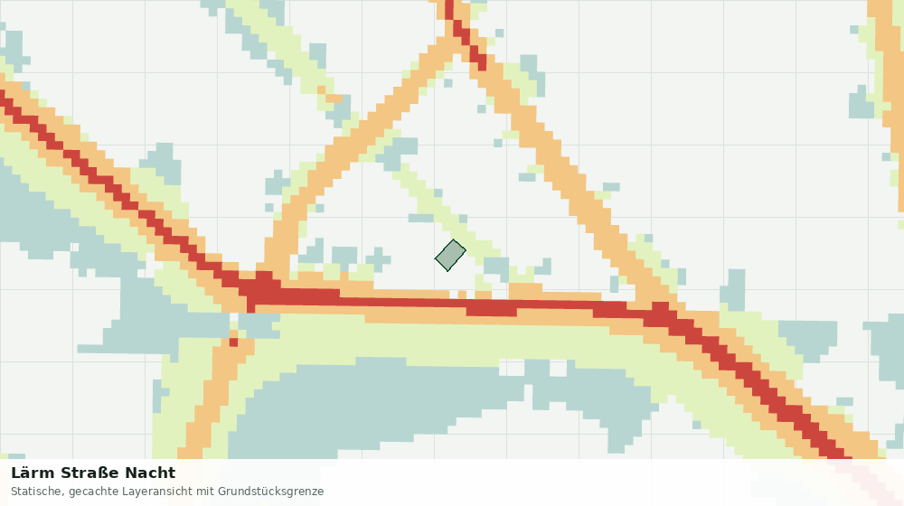 Statische Kartenansicht: Lärm Straße Nacht