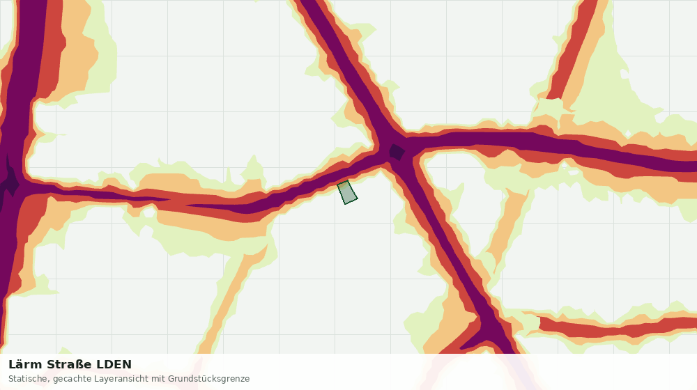 Statische Kartenansicht: Lärm Straße LDEN