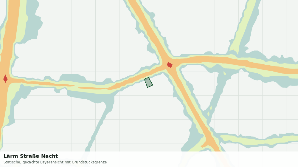 Statische Kartenansicht: Lärm Straße Nacht