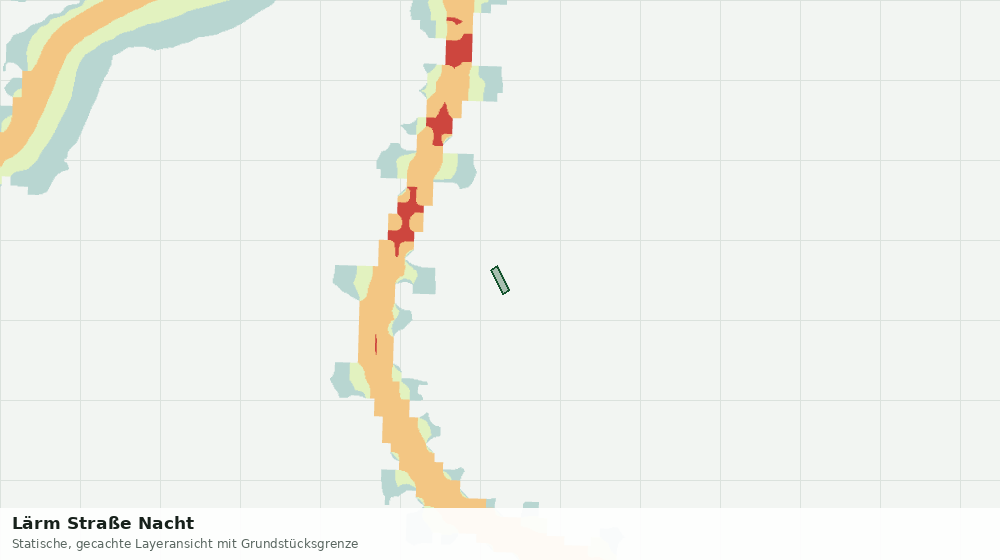 Statische Kartenansicht: Lärm Straße Nacht