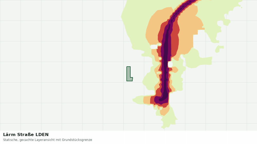 Statische Kartenansicht: Lärm Straße LDEN