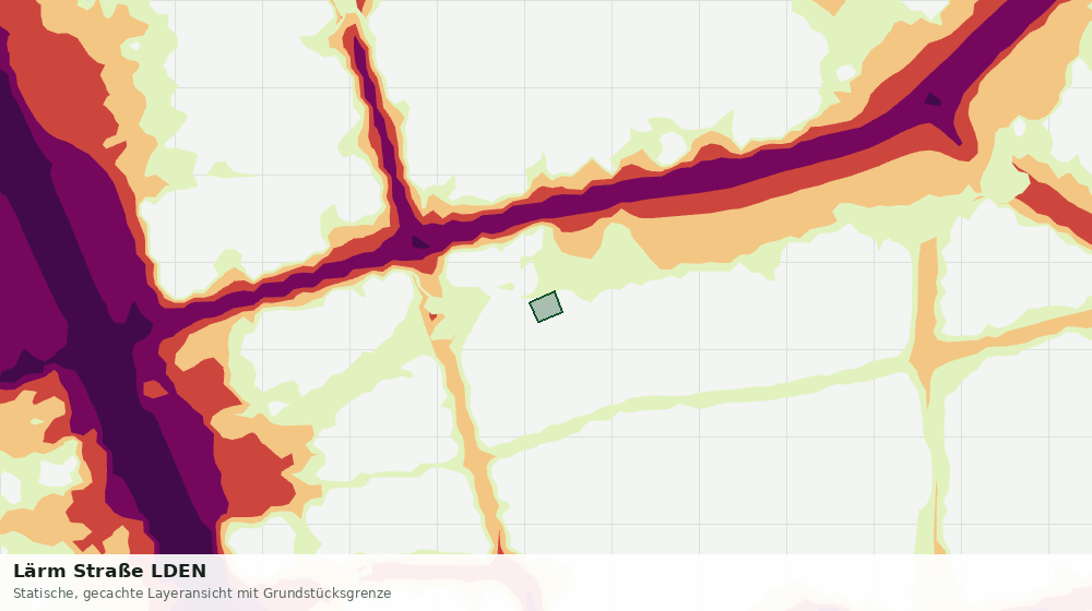 Statische Kartenansicht: Lärm Straße LDEN
