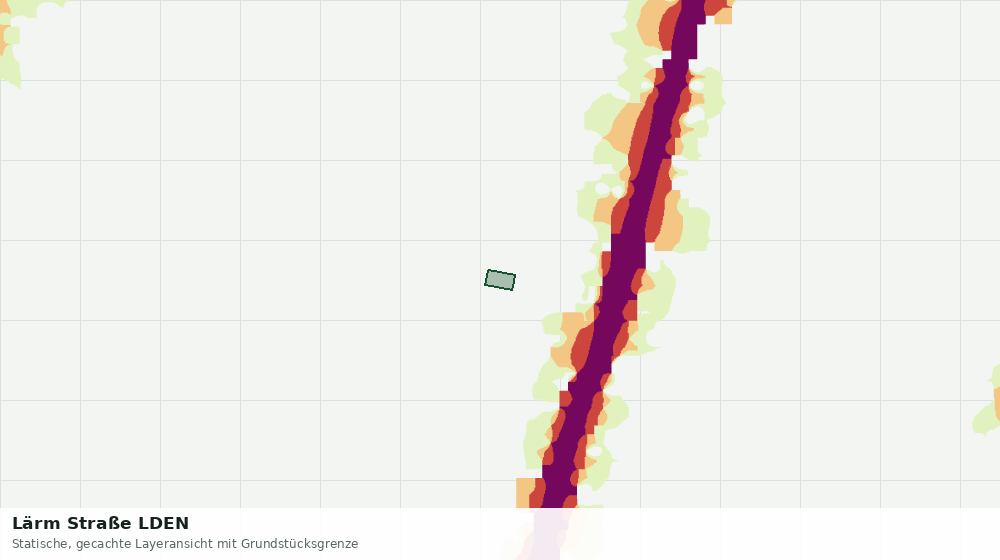 Statische Kartenansicht: Lärm Straße LDEN
