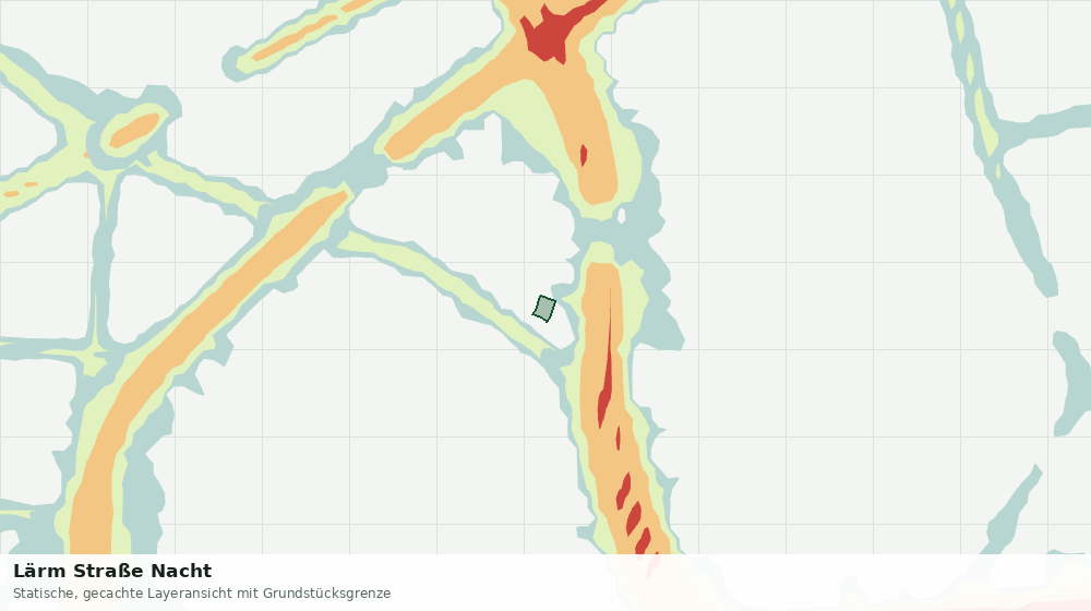Statische Kartenansicht: Lärm Straße Nacht