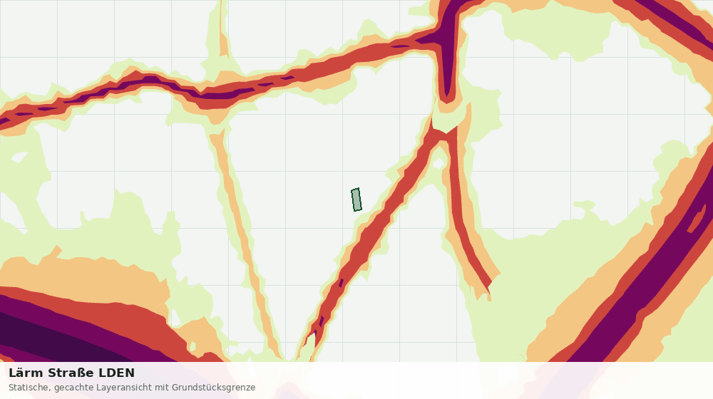 Statische Kartenansicht: Lärm Straße LDEN