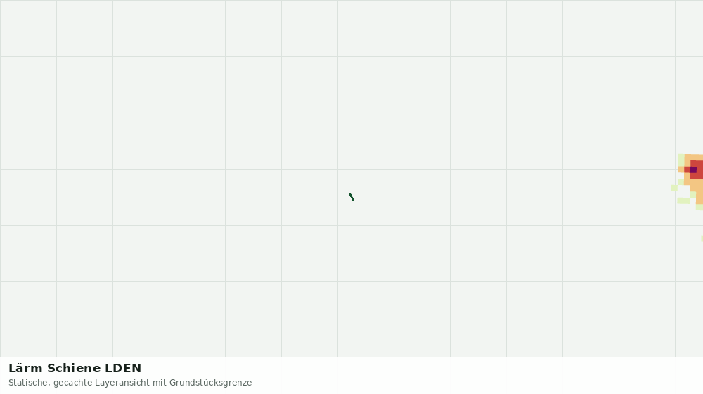 Statische Kartenansicht: Lärm Schiene LDEN