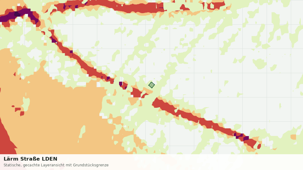 Statische Kartenansicht: Lärm Straße LDEN