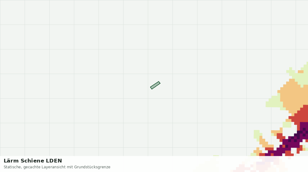 Statische Kartenansicht: Lärm Schiene LDEN