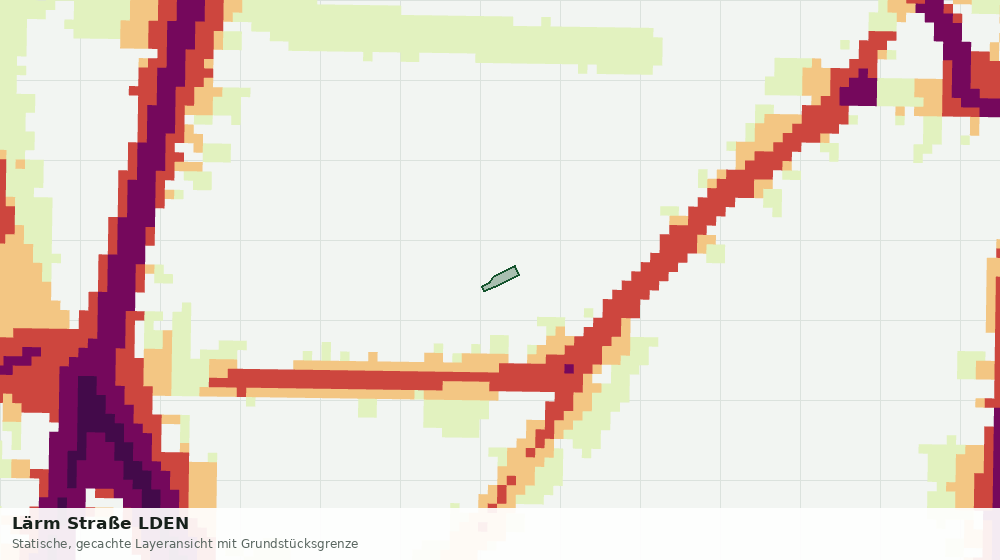 Statische Kartenansicht: Lärm Straße LDEN