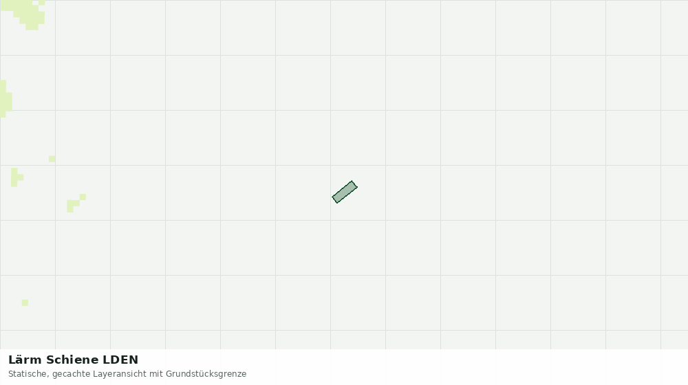 Statische Kartenansicht: Lärm Schiene LDEN