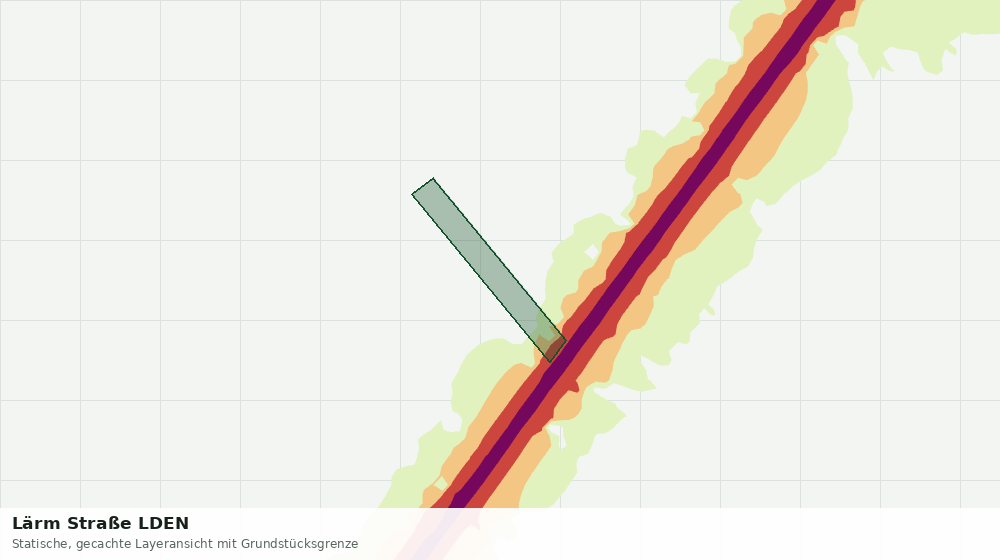 Statische Kartenansicht: Lärm Straße LDEN