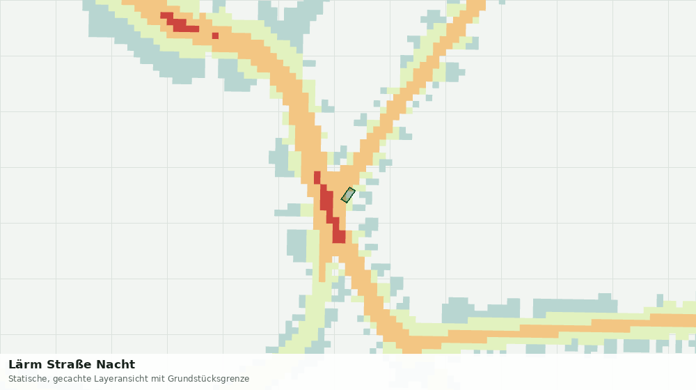 Statische Kartenansicht: Lärm Straße Nacht
