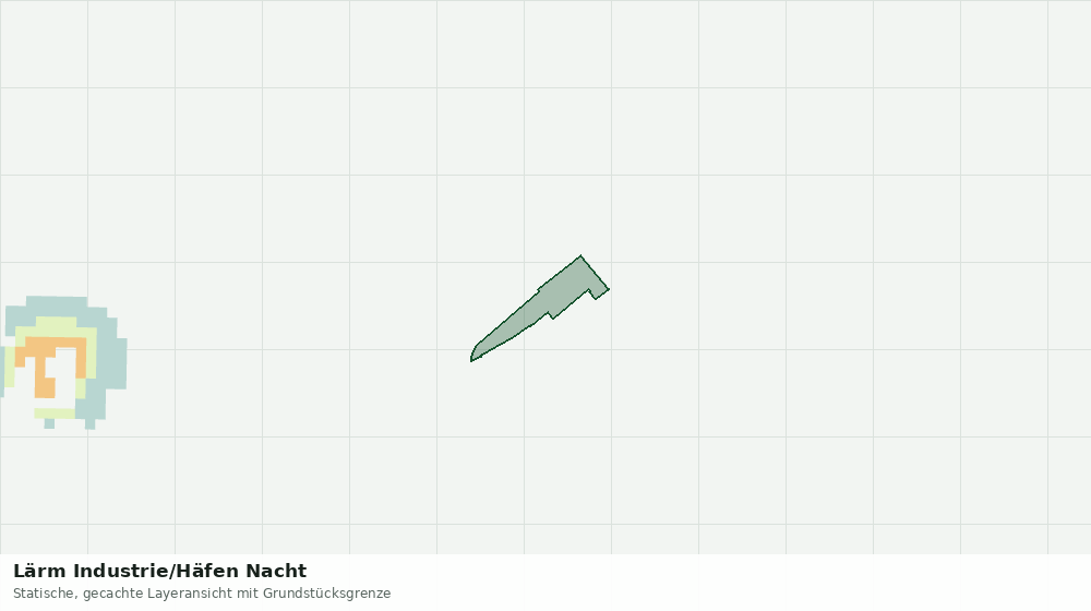 Statische Kartenansicht: Lärm Industrie/Häfen Nacht