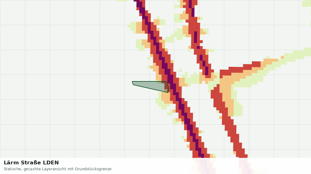 Statische Kartenansicht: Lärm Straße LDEN