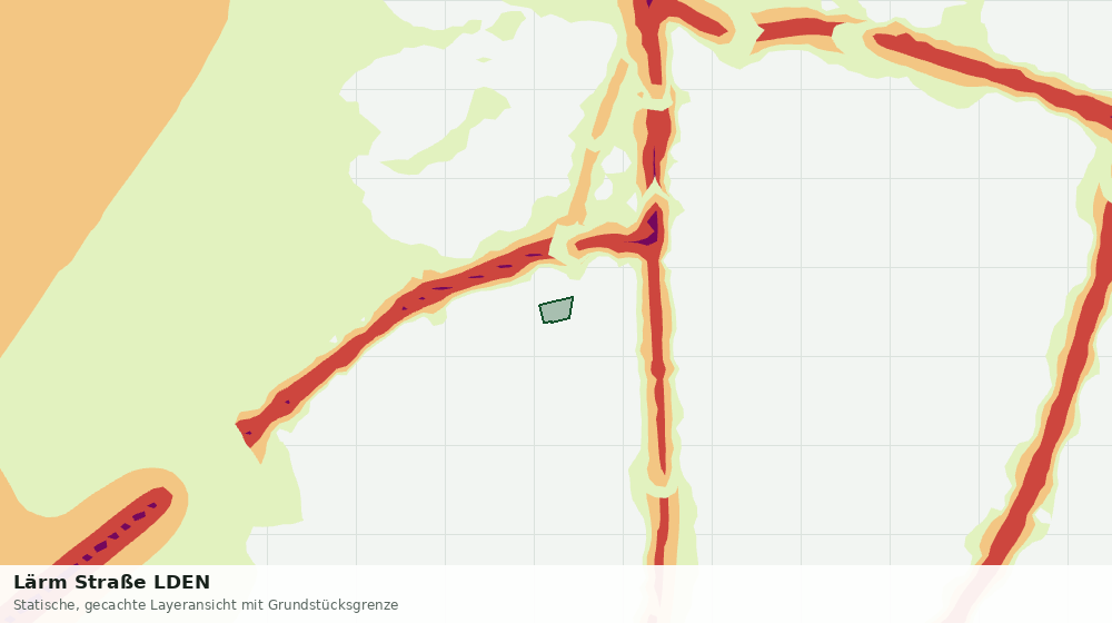 Statische Kartenansicht: Lärm Straße LDEN