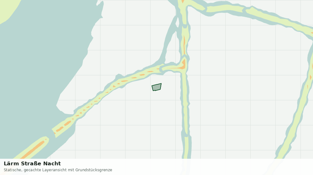 Statische Kartenansicht: Lärm Straße Nacht