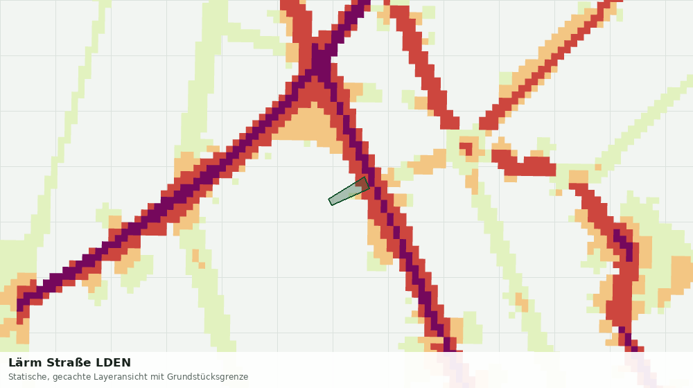 Statische Kartenansicht: Lärm Straße LDEN