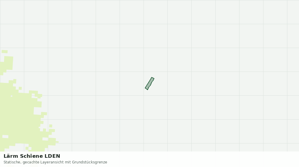 Statische Kartenansicht: Lärm Schiene LDEN