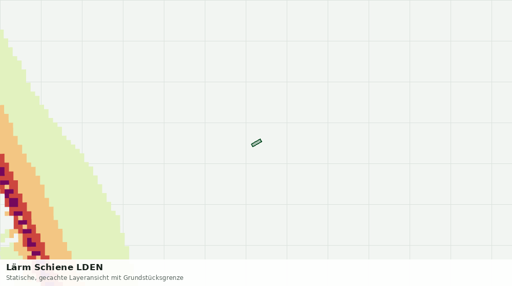 Statische Kartenansicht: Lärm Schiene LDEN