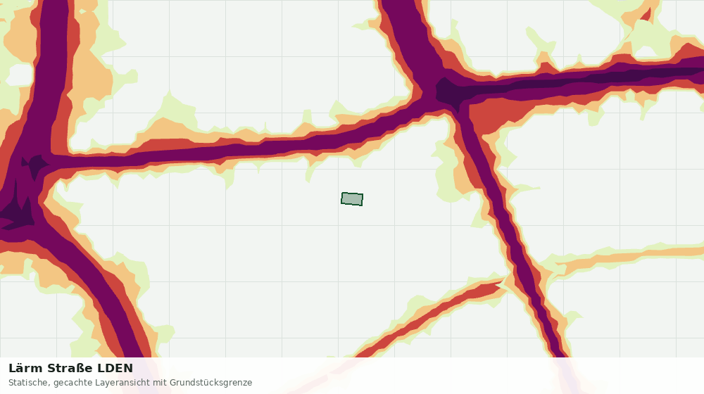 Statische Kartenansicht: Lärm Straße LDEN