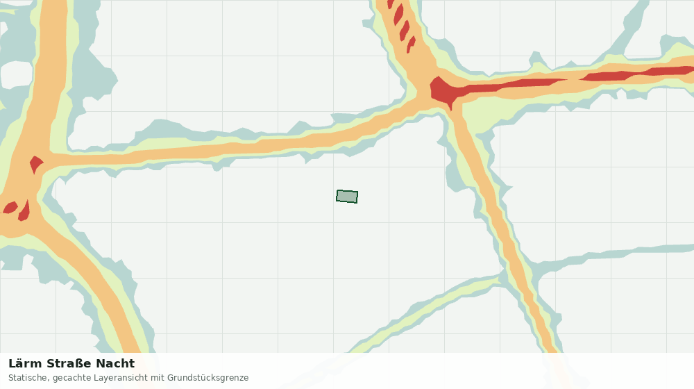 Statische Kartenansicht: Lärm Straße Nacht