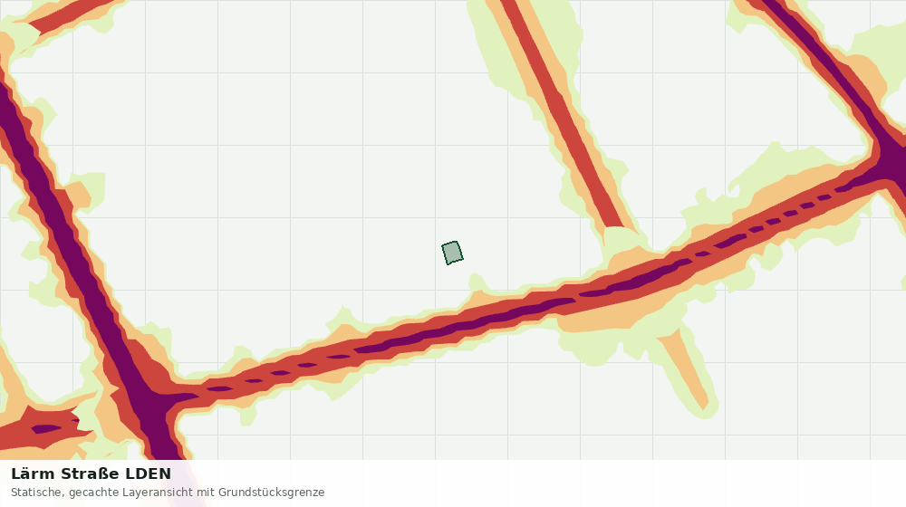 Statische Kartenansicht: Lärm Straße LDEN