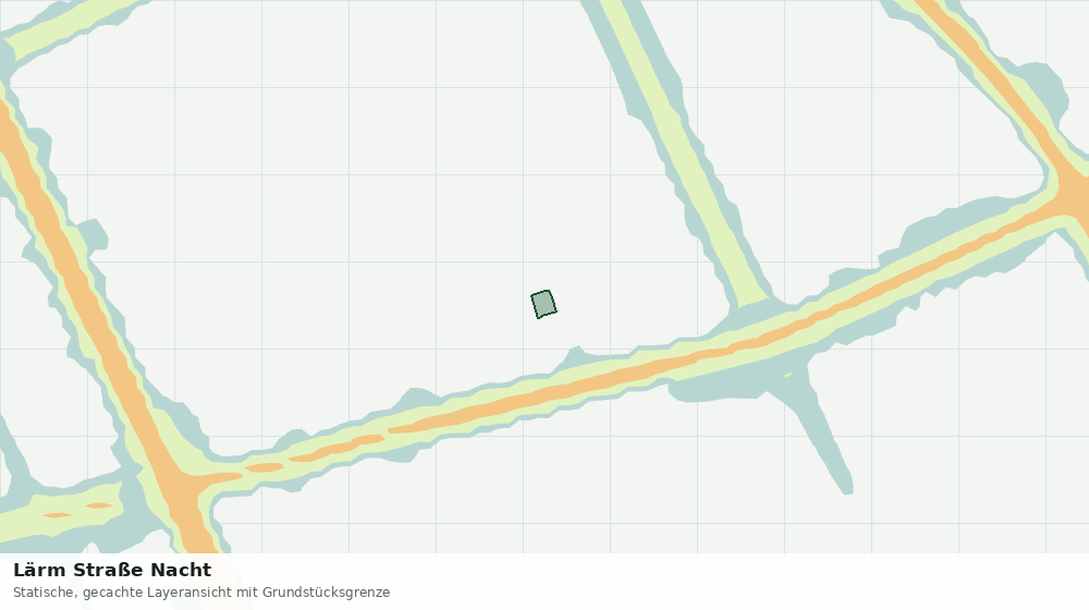 Statische Kartenansicht: Lärm Straße Nacht