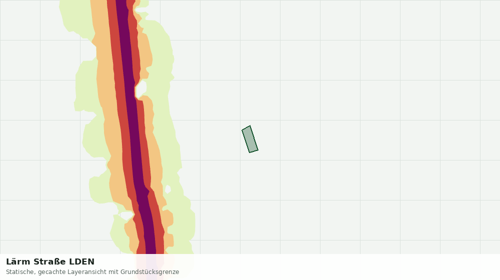 Statische Kartenansicht: Lärm Straße LDEN