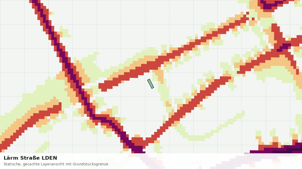 Statische Kartenansicht: Lärm Straße LDEN