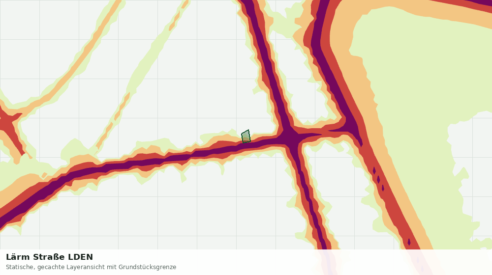 Statische Kartenansicht: Lärm Straße LDEN