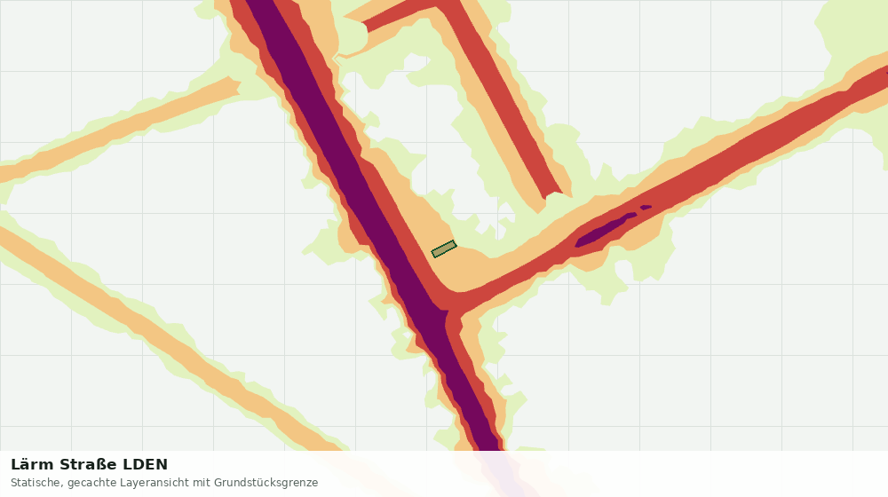 Statische Kartenansicht: Lärm Straße LDEN