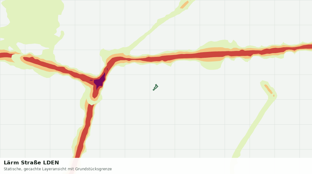 Statische Kartenansicht: Lärm Straße LDEN