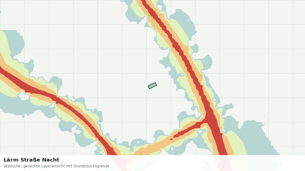 Statische Kartenansicht: Lärm Straße Nacht