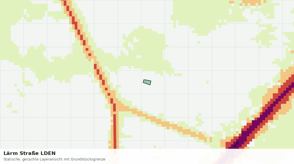 Statische Kartenansicht: Lärm Straße LDEN