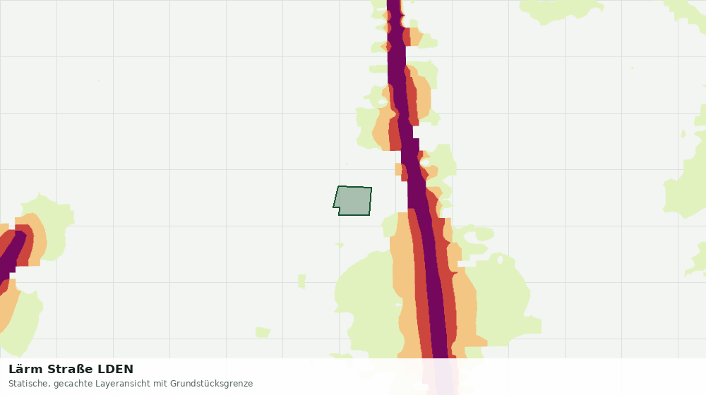 Statische Kartenansicht: Lärm Straße LDEN