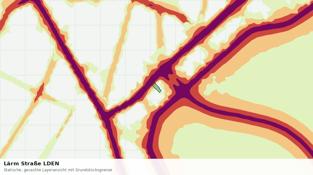 Statische Kartenansicht: Lärm Straße LDEN