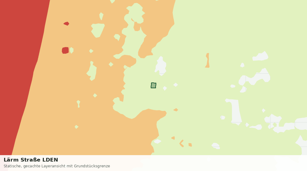 Statische Kartenansicht: Lärm Straße LDEN