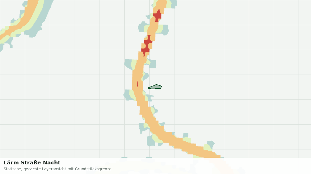 Statische Kartenansicht: Lärm Straße Nacht